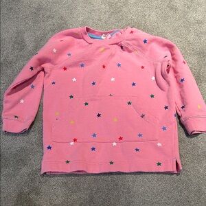 Mini Boden Pink Starry Kids Sweatshirt
